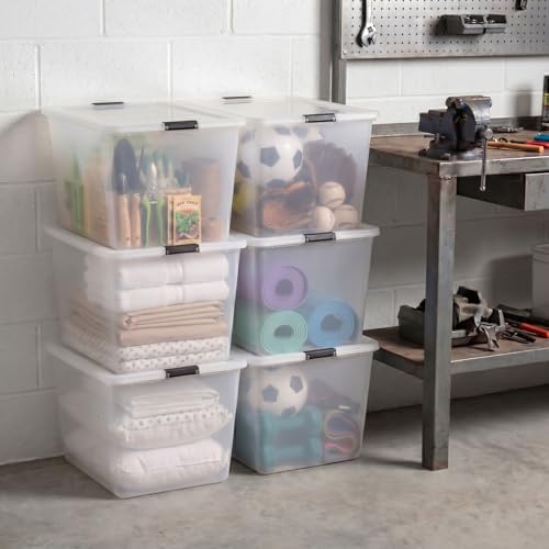 IRIS USA 6-Pack 55 Quart Clip Box - Image 3