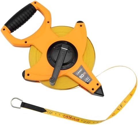 LAND 165FT/50M Heavy Duty Fiberglass Tape Measure by LAND