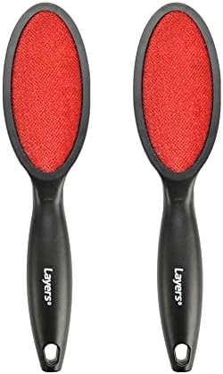 Layers 2 Pack Lint Remover 2 Sided Lint Brush, Travel Clothes Roller by Layers