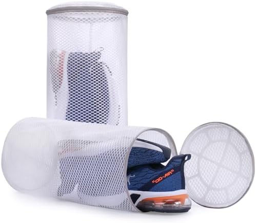 Muchfun 2Pcs Shoes Washing Machine Bag, Honeycomb Mesh Laundry Bags by Muchfun
