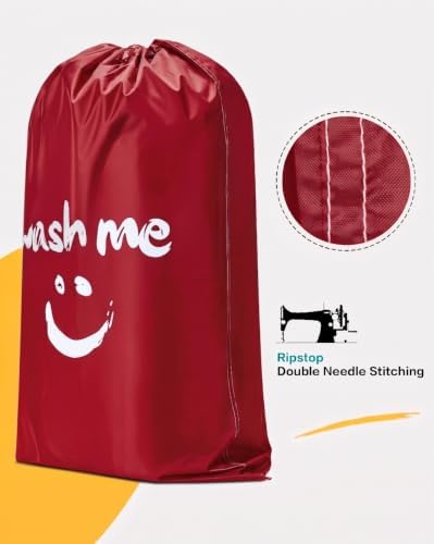 HOMEST 2 Pack XL Wash Me Travel Laundry Bag, Dirty Clothes Organizer, Large - Image 3