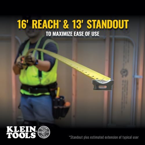 Klein Tools 9125 Tape Measure, Heavy-Duty Measuring Tape - Image 4