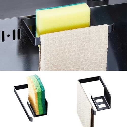 Sponge Holder for Kitchen Sink, Adhesive Dishcloth Holder, Dish Sponge Kitchen - Image 3