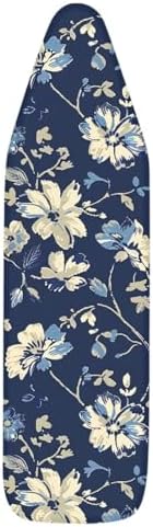 Blue Gold Flower Ironing Board Cover Standard Ironing Board Cover - Image 5