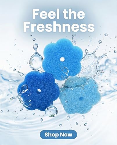 Scrub Flower Temperature Sensitive Sponges, Sapphire Hydrangea - Image 6