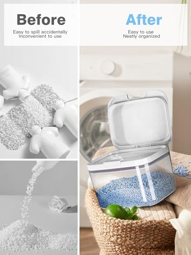 LivLab Mker 4 Pack Laundry Powder Detergent Container - Image 3