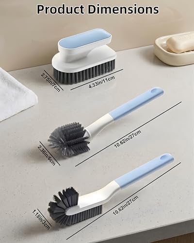 Cleaning Scrub Brush Set Shoe Brush Laundry Brush Scrub Brushes - Image 2