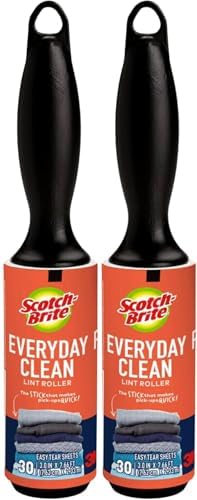 Scotch 3M Mini Lint Rollers 2-Pack, Travel-Size Portable Sticky Lint Removers by 3MIndustrial