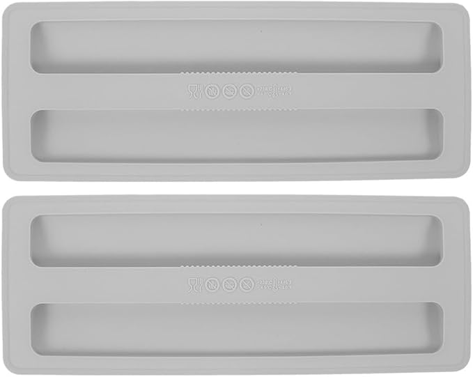 Toaster Lid Cover Replacement 2pcs Silicone Breakfast 2 Slices Bread Machine Cover Electric Toaster Upper for Machine Part Accessories(grey)