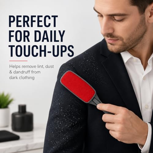 3-Pack Reusable Lint Brush for Clothes, Double Sided Pet Hair Remover Brush - Image 5