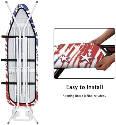 Stripes Star Ironing Board Cover Standard Size Flag Washable Ironing Board Dust - Image 4