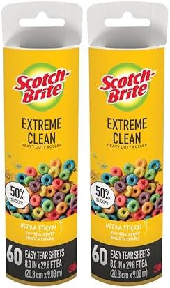 Scotch-Brite Extreme Clean Large Surface Lint Roller Refills, 8 in x 29.8 ft by Unknown