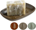 Miamolo Ceramic Soap Dish, Soap Holder Shower Fits 2 Bars, Extend Soap Life by Miamolo