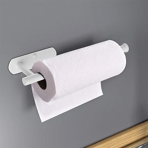 VAEHOLD Self Adhesive Paper Towel Holder Under Cabinet Mount, Wall Mounted - Image 7
