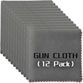 12 Pack Microfiber Gun Cleaning Cloth, Reusable Microsuede Cleaning/Polishing by Miaozhun