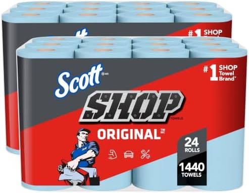 Scott Shop Towels Original Big Rolls, 60 Towels/Roll, 24 Big Rolls/Case by Unknown