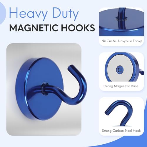Neosmuk Magnetic Hooks for Cruise Cabins, 170lb Heavy Duty, 4 Pack - Image 5