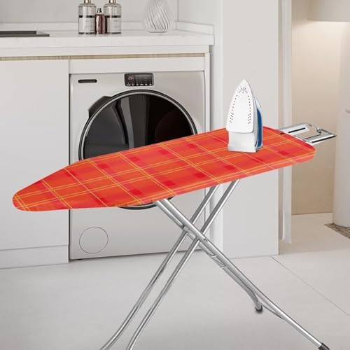 Ironing Board Replacement Cover Red Grid Resist Scorching Ironing Board Cover - Image 2