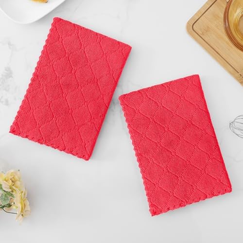 Homaxy 12 Pack Super Soft Absorbent Dish Cloths - Image 6