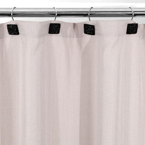 Black Bling Shower Curtain Hooks: Christmas Bathroom Curtain Rings - Image 6