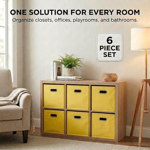 Household Essentials 6 ct Open Fabric Cube Storage Bins - Image 6
