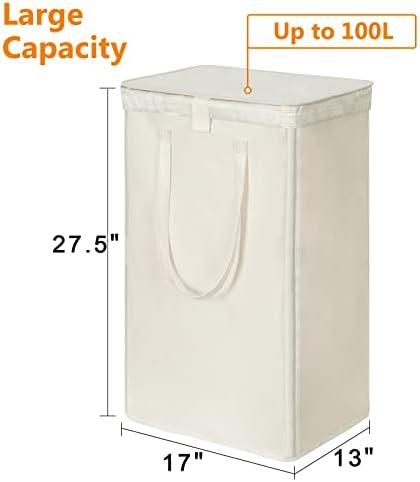 WOWLIVE 100L Laundry Hamper - Image 4