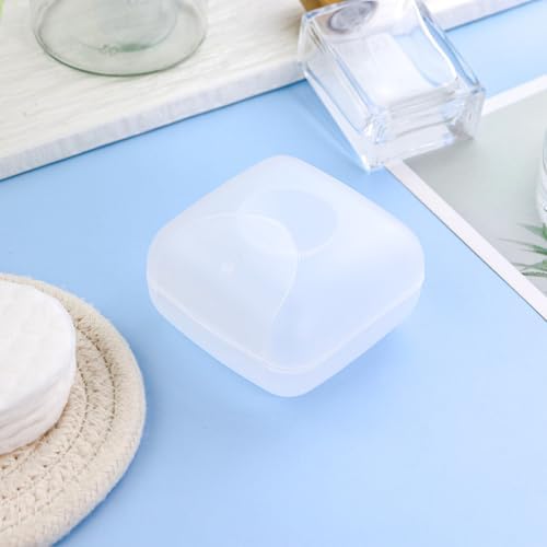 Plastic Cotton Round Holder 4 PCS Plastic Square Holder Multiple Colors - Image 4