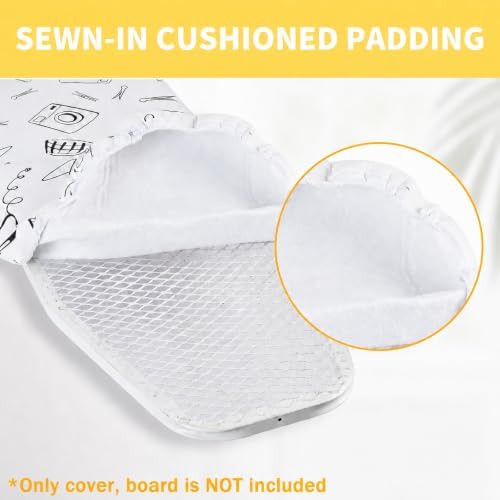 Seiritex Over the Door Ironing Board Cover 13 x 37 inch, Small Iron Board Cover - Image 5