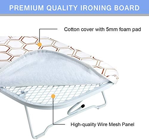 SheeChung Small Ironing Board 30"Lx12"W, Tabletop Iron Board - Image 5
