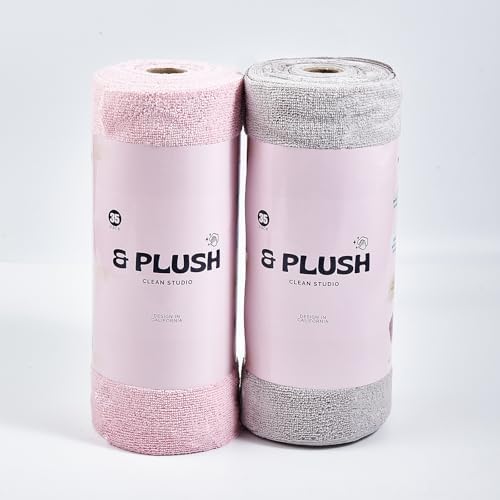 & PLUSH Microfiber Cleaning Cloth Roll by Plush-CleaningStudioUSA