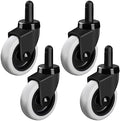 Besitu 3" Mop Bucket Wheels Replacement, Non-Marking TPR Castors Set of 4 by Besitu