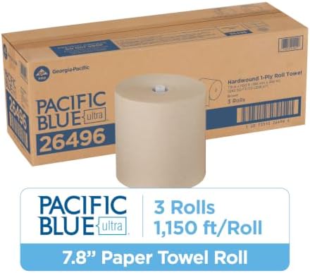 Georgia-Pacific Pacific Blue Ultra 8" High-Capacity Recycled Paper Towel Rolls - Image 3