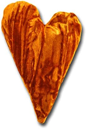 4" Handmade Velvet Essence Heart Sachet Pillow – Flaxseed Fill, Lavender Scented by CandiAndi