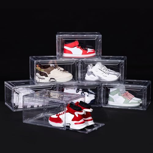 12 Pack Acrylic Shoe Boxes, Shoe Containers, Shoe Display Case, Sneaker Storage - Image 6