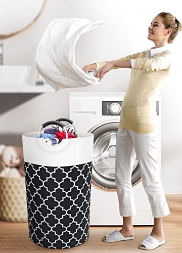 Large Laundry Basket, 82L Tall Collapsible Hamper - Image 6