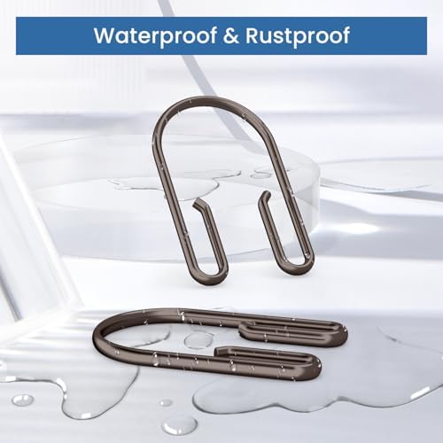 Bronze Shower Curtain Hooks Rings，Double Sided Shower Curtain Hooks Rust - Image 5