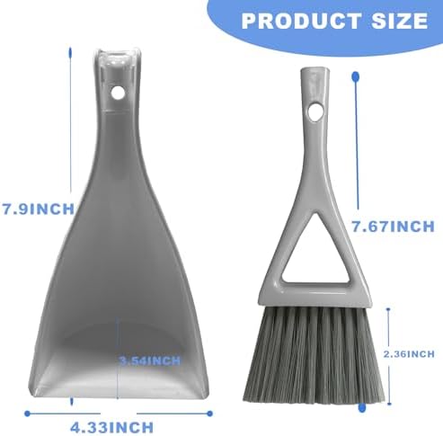 Dust Pan Broom Brush Dustpan -Mini Broom and Dustpan Combo Set, Handheld - Image 7