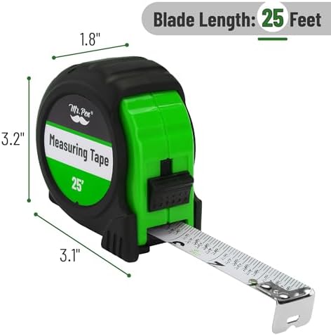 Mr. Pen- Retractable Tape Measure 25 ft, Easy Read - Image 2
