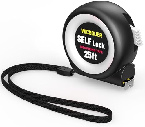 25 FT Self-Locking Steel Tape Measure, Retractable Measuring Tape by Unknown