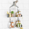 ODesign 2 Tier Shower Caddy for Handheld Shower Heads Anti-Swing Silver by ODesign