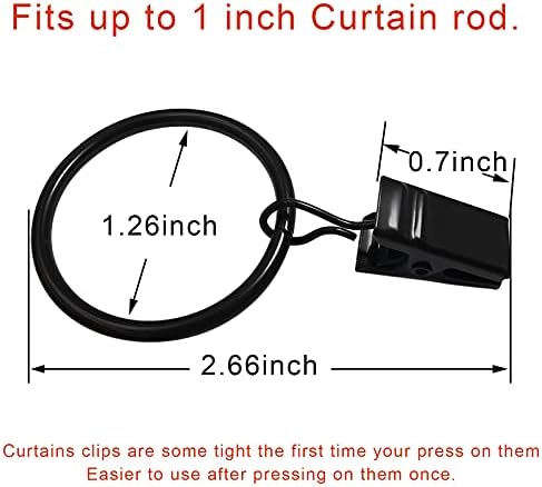 LLPJS 40 Pack Curtain Rings - Image 2