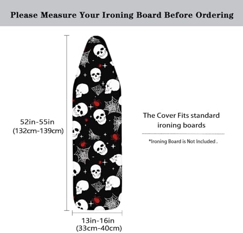 Ghost Ironing Board Covers 15x54 Inch Ironing Board Pad Protective Cover - Image 5