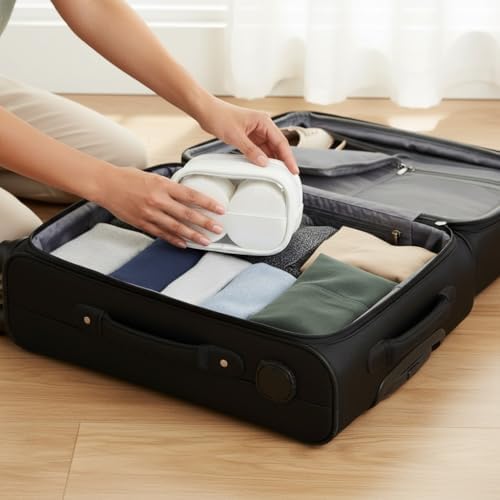 Portable Cotton Round Swab Organizer Case, 2 in 1 Travel Cotton Pad Qtip Holder - Image 4