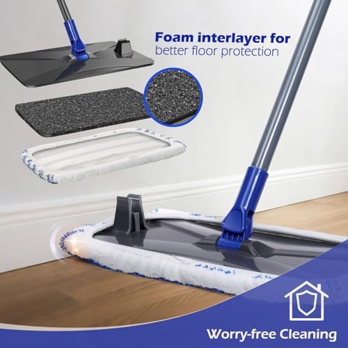 Masthome 16" Large Microfiber Mop, Floor Flat Mop Dry and Wet Use - Image 4