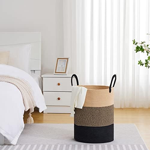 VIPOSCO 58L Tall Woven Laundry Basket Hamper - Image 4