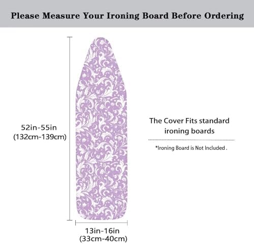Damask Floral Ironing Board Cover, Modern Aesthetic Art - Image 5