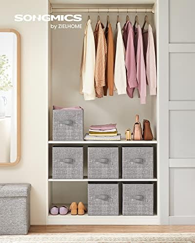 SONGMICS Storage Cubes, 11-Inch Foldable Closet Organizers - Image 2