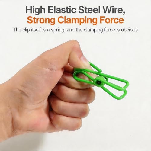 Portable Clothesline with 12 Clothespins, Plus 20 Colorful Clips, Adjustable - Image 2