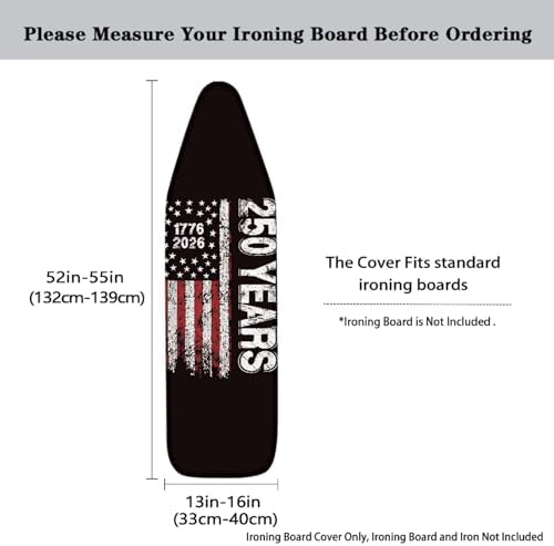 US 250 Years Ironing Board Cover and Pad, Stretch Thick Scorch Resistant - Image 5