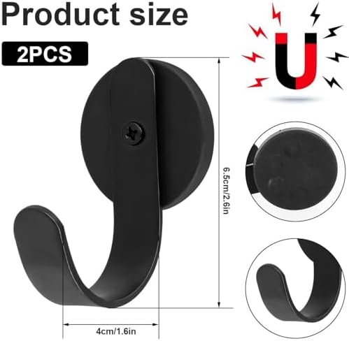 Linwnil 2 Pack Magnetic Wreath Hanger Wreath Holder Wreath Hanger Hook - Image 2